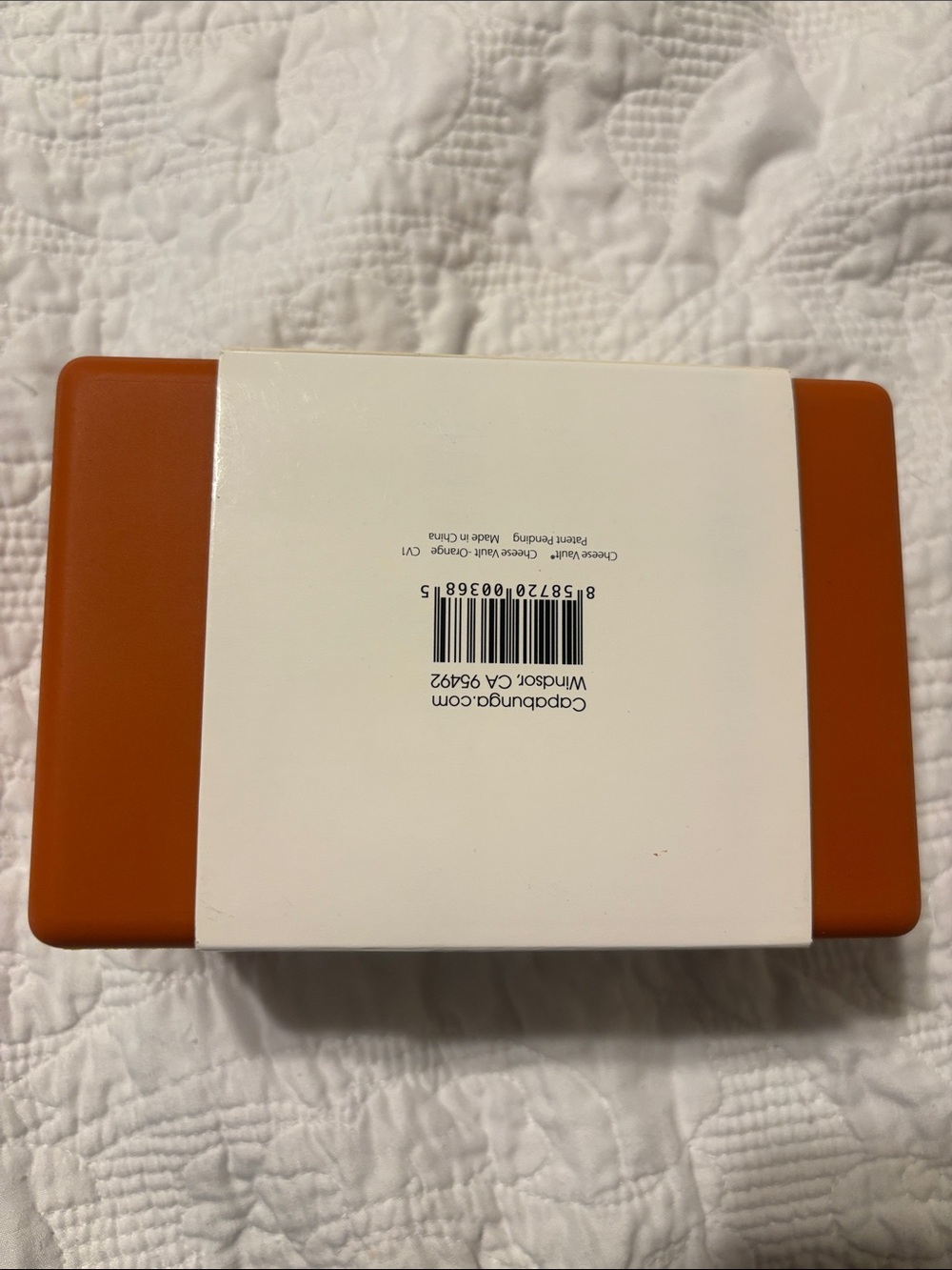 CapaBunga Orange Cheese Vault - Artisan Cheese Storage - Picture 5 of 5
